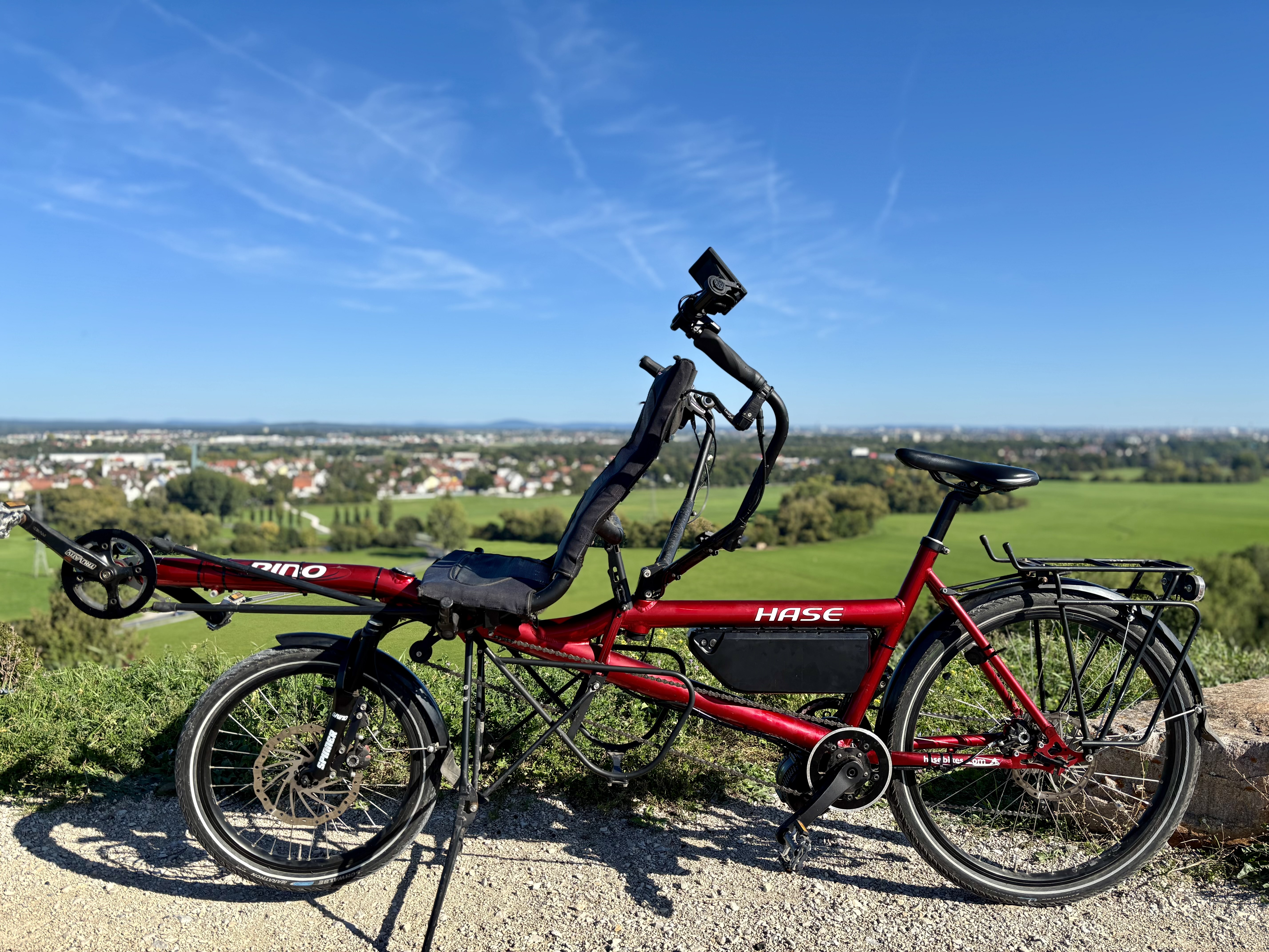 HASE Pino Tandem – BAFANG 48 V 250 W Mittelmotor mit 920 Wh Rahmenakku, ca. 100 km Reichweite